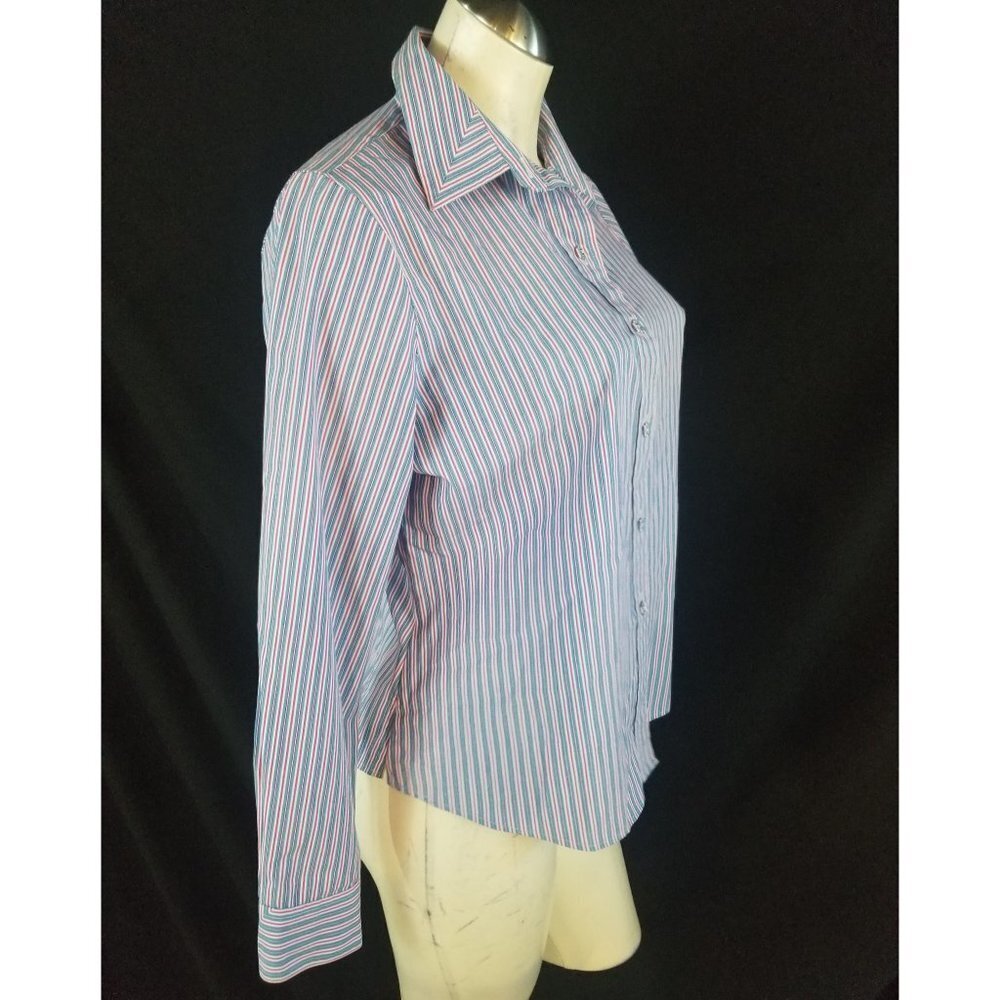 Foxcroft Size 10p Wrinkle Free Button Up Shirt - image 5